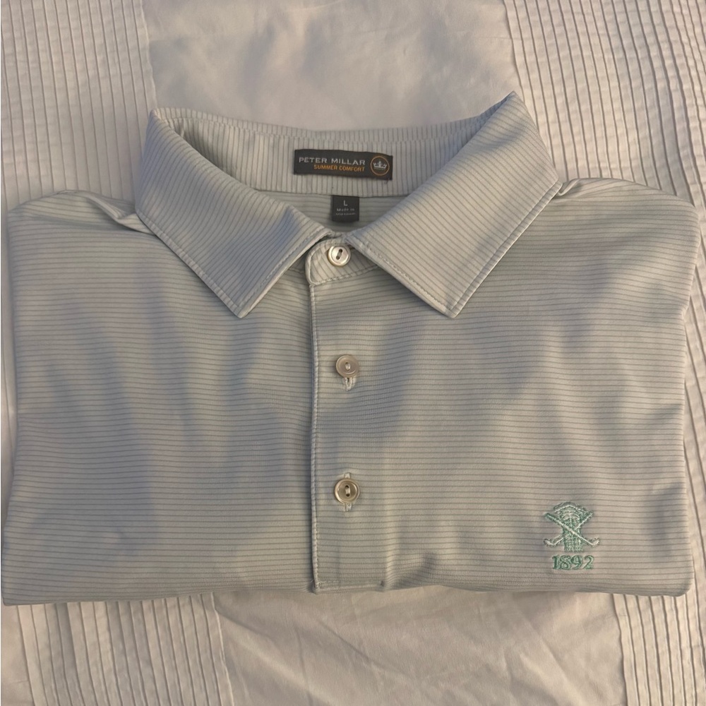 Peter Millar Light Blue Men's Shirt - COUNTRY CLUB of FARMINGTON 1892